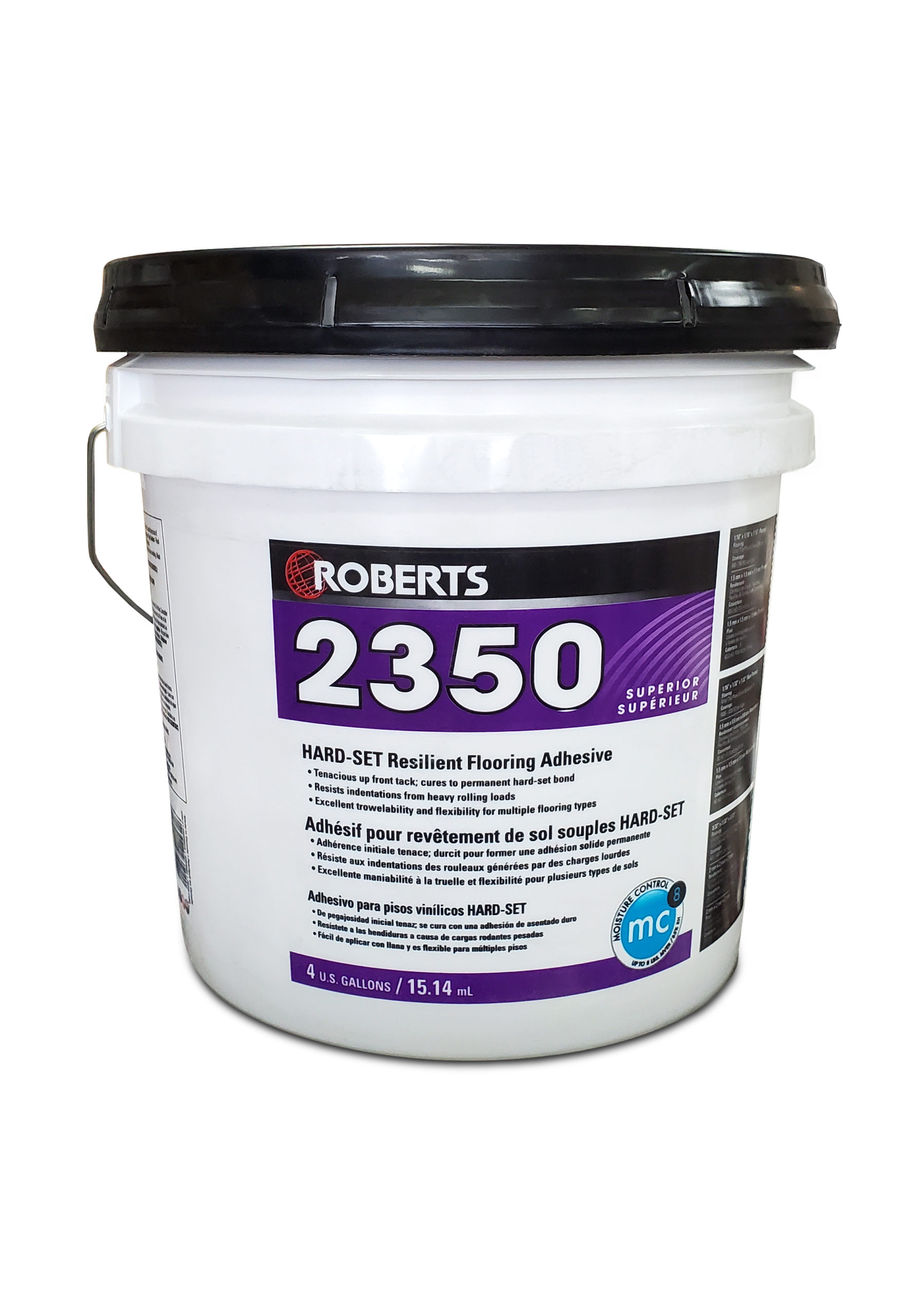 Hard-set Resilient Flooring Adhesive 2350_15.14L_4 Gal