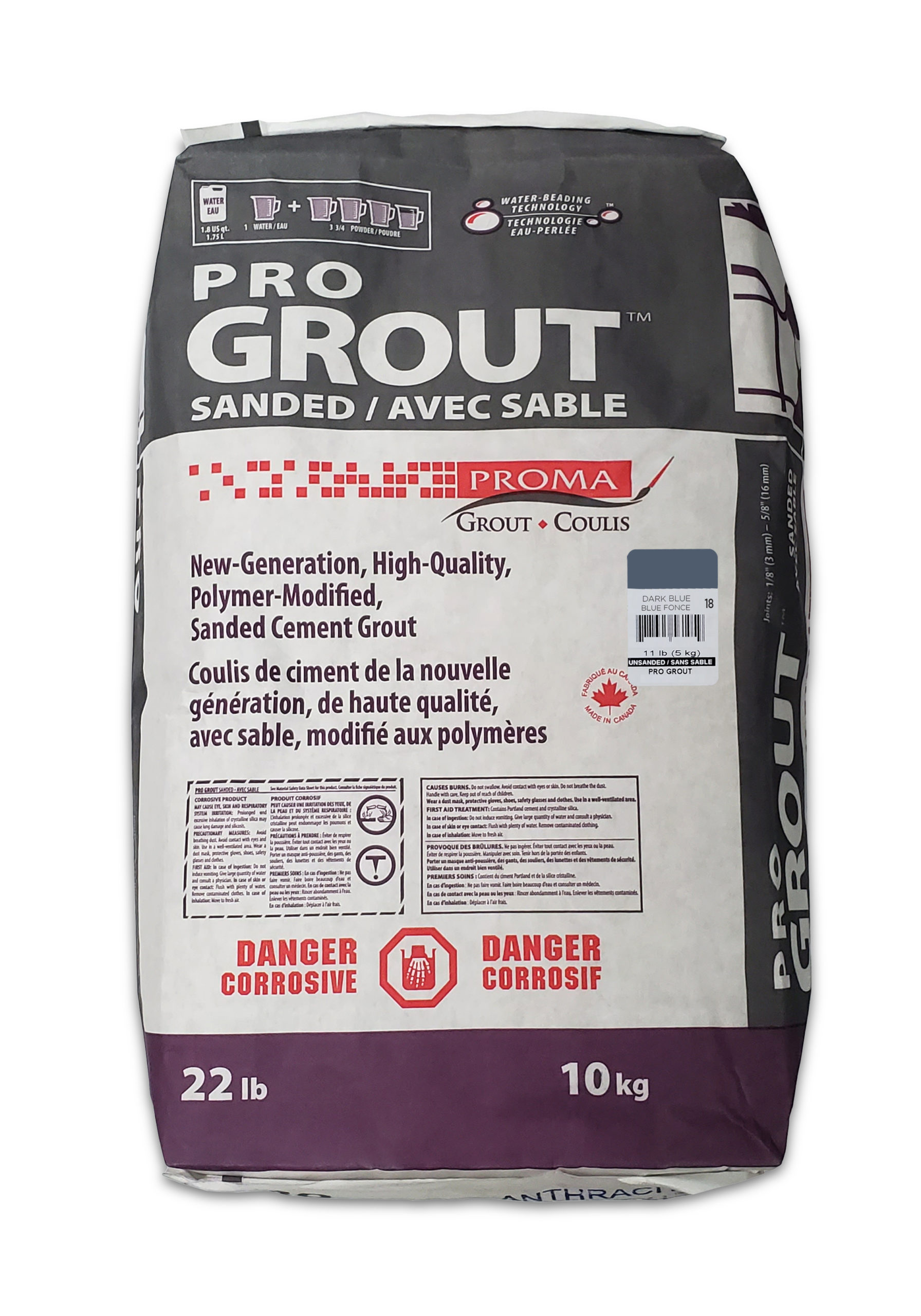 Pro Grout – Sanded_Dark Blue_10kg_22lb