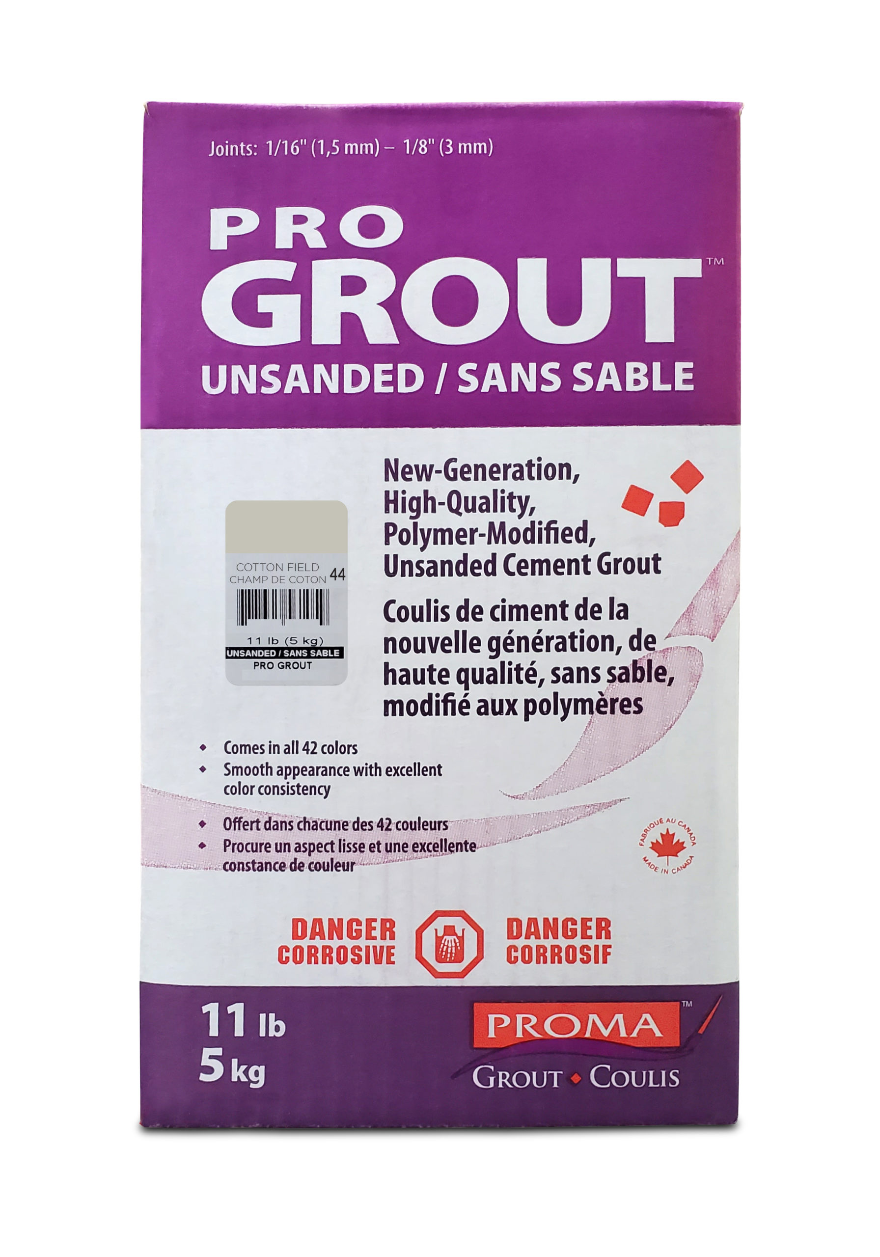 Pro Grout – Unsanded_Cotton Field_5kg_11lb