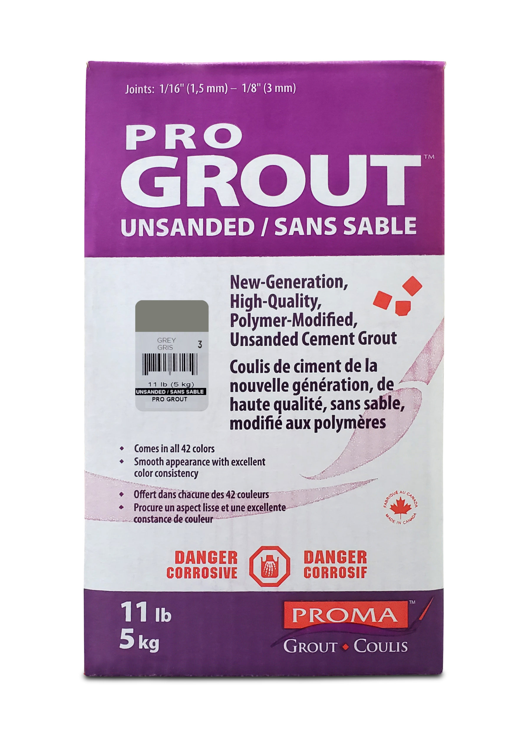 Pro Grout – Unsanded_Grey_5kg_11lb