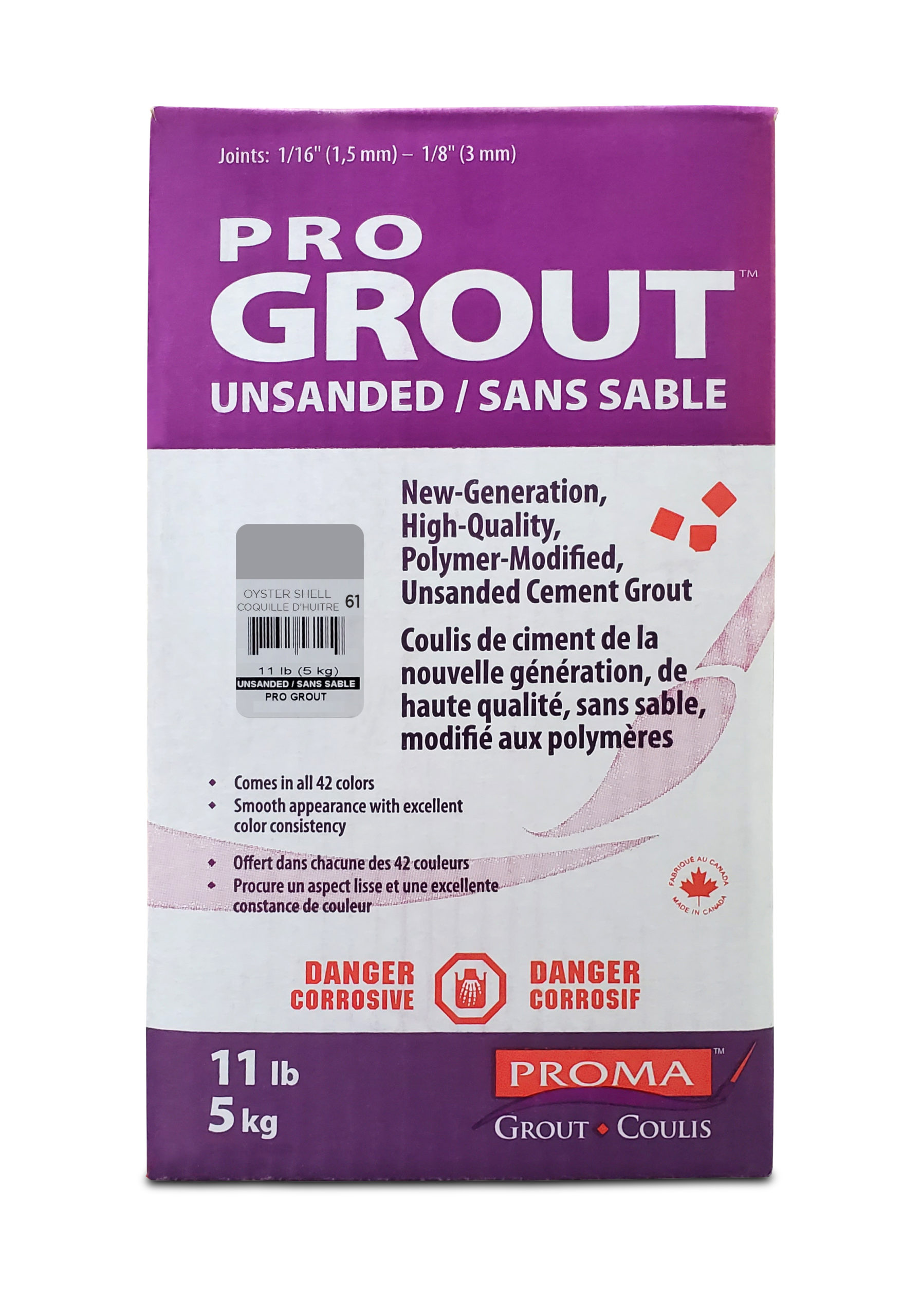 Pro Grout – Unsanded_Oyster Shell_5kg_11lb