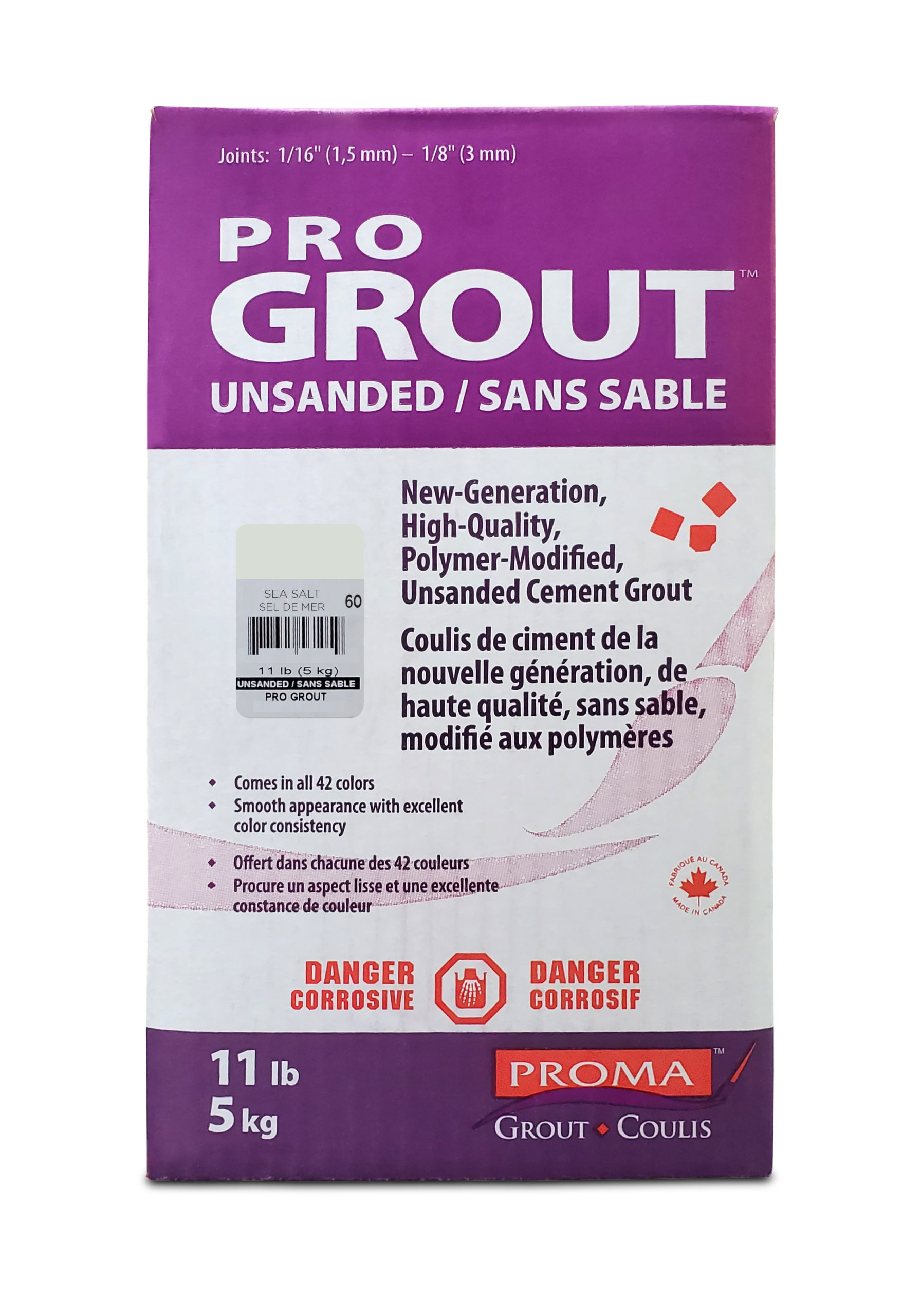 Pro Grout – Unsanded_Sea Salt_5kg_11lb