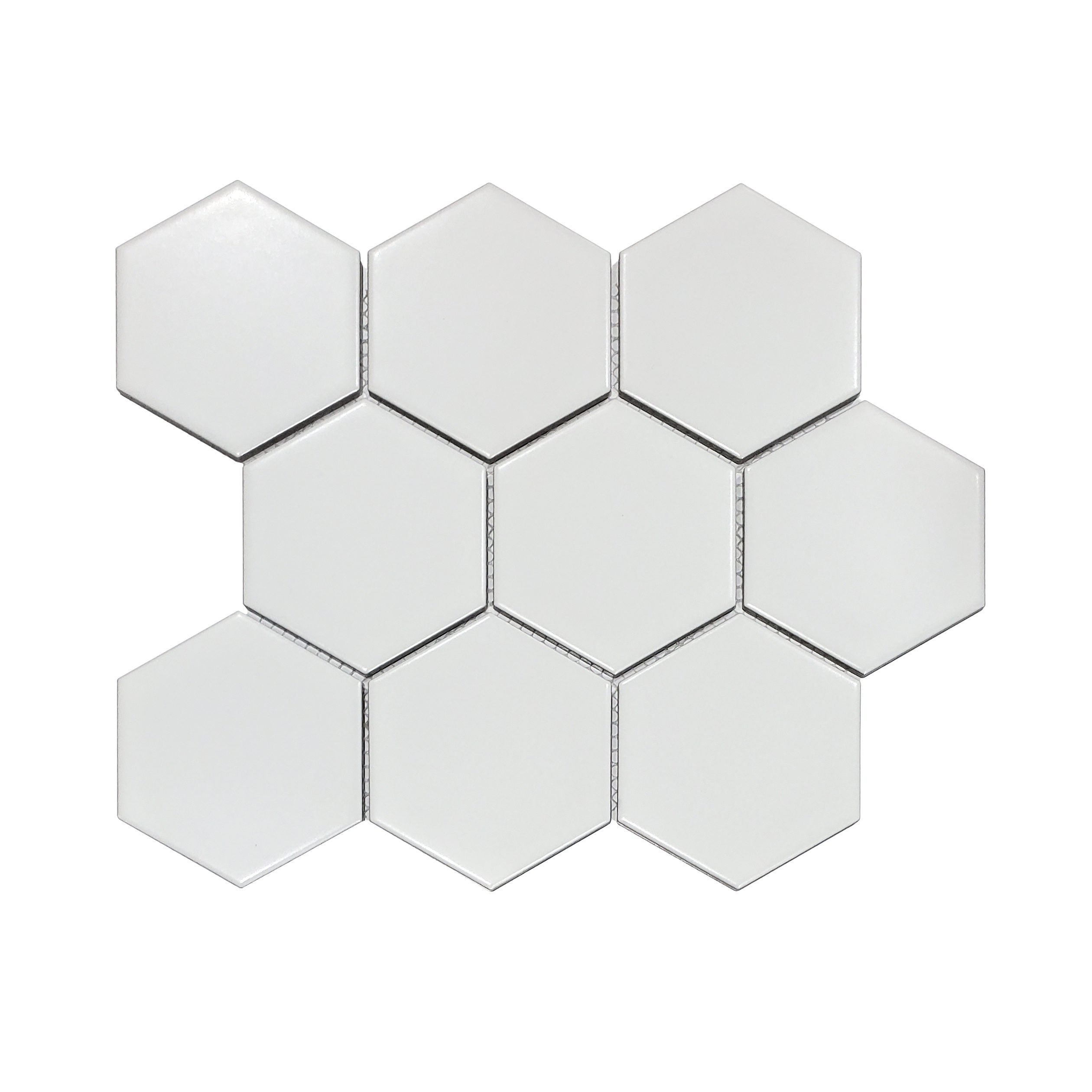 4in Hexagon Matte Mosaic_White_14.60_8.59
